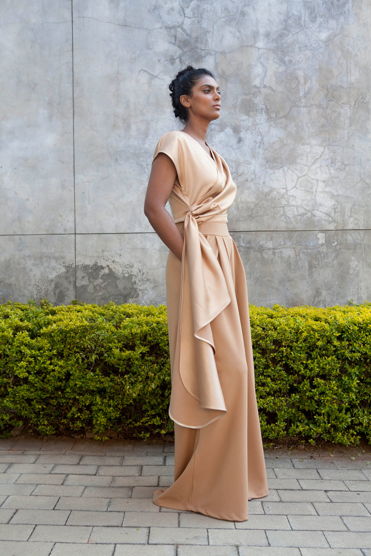 The Minerva Silk Blouse- Desert
