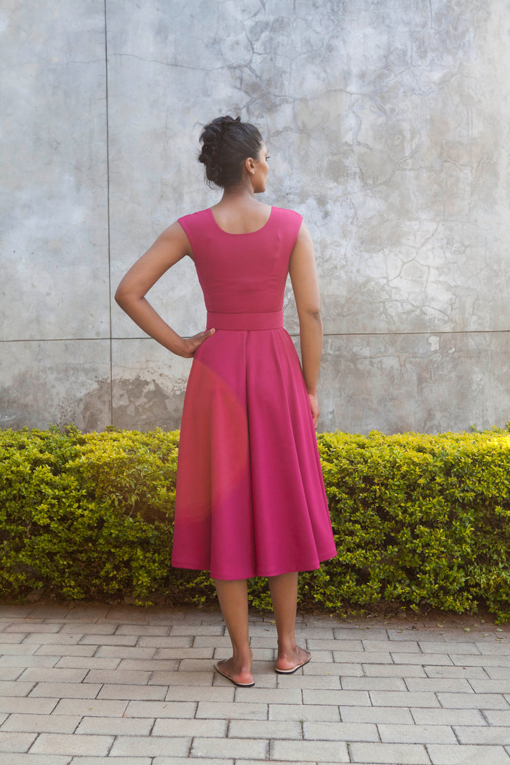 The Juno dress- Magenta