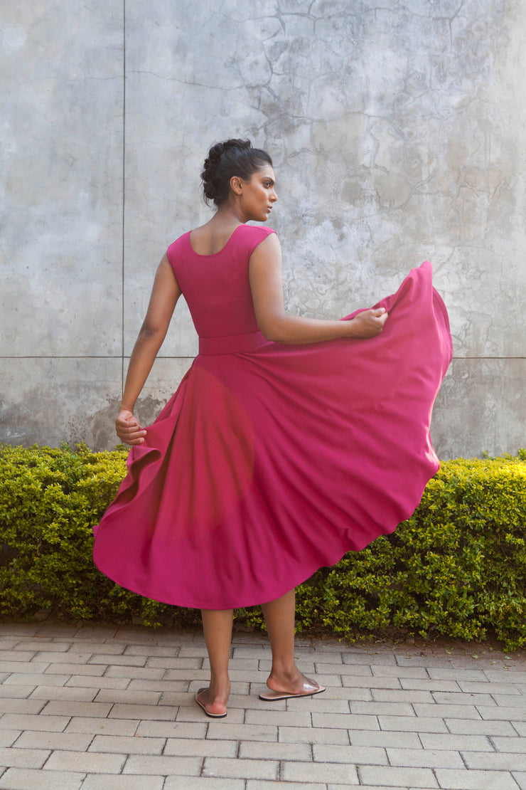 The Juno dress- Magenta