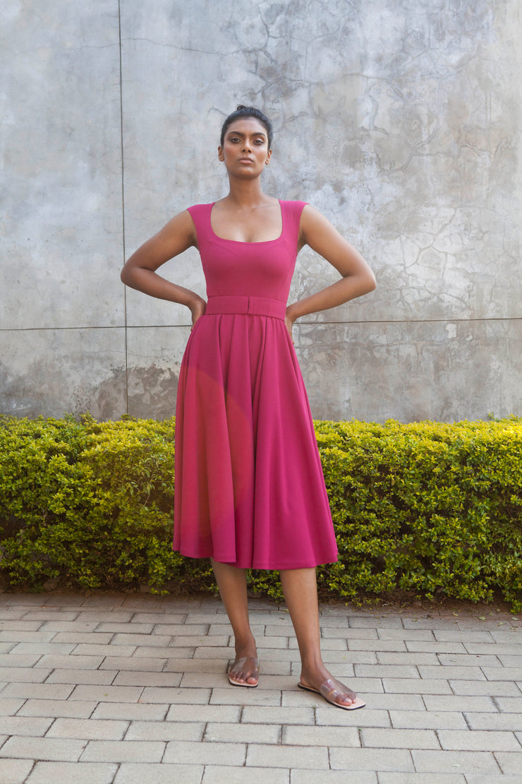 The Juno dress- Magenta