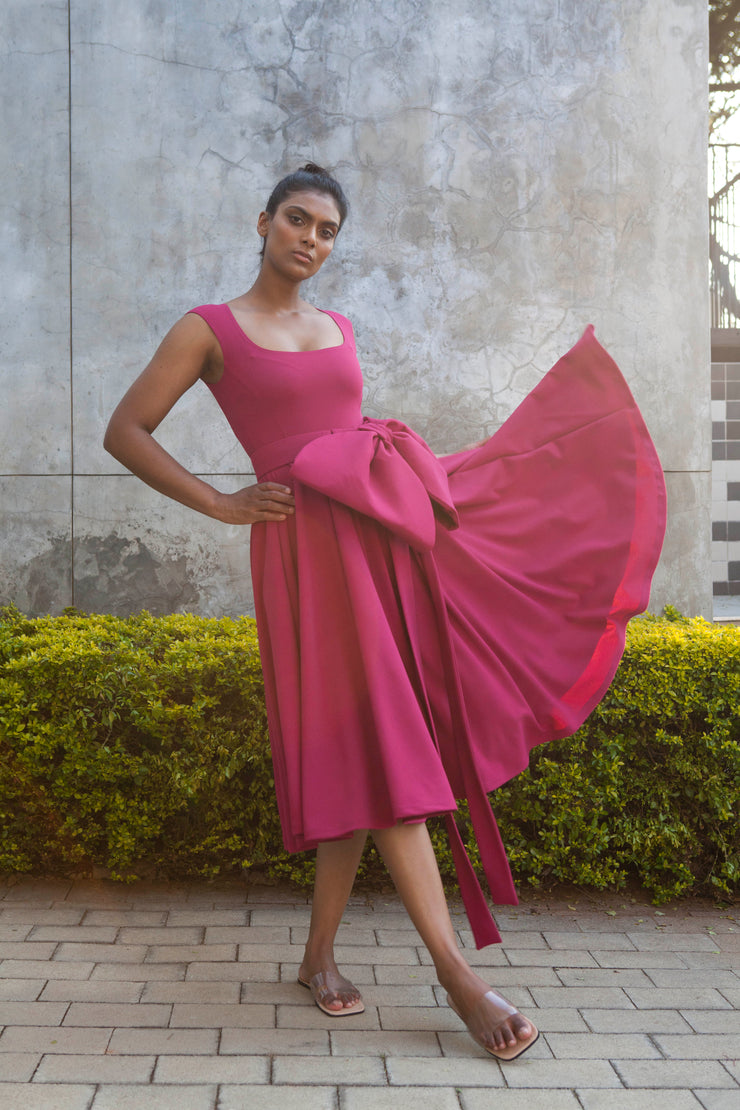 The Juno dress- Magenta