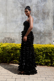 The Fama Strapless Top - Black