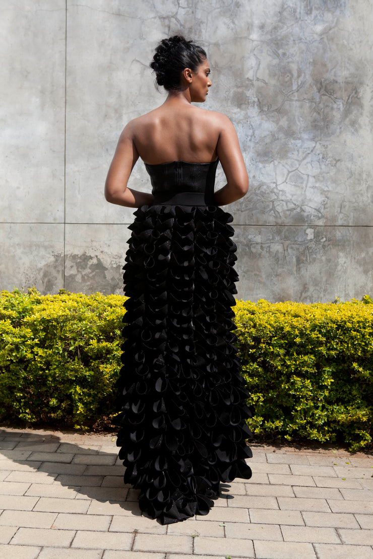 The Fama Strapless Top - Black