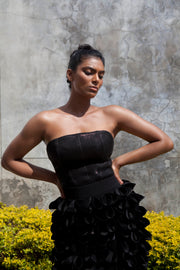 The Fama Strapless Top - Black
