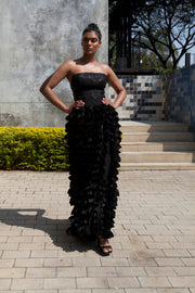 The Fama Strapless Top - Black