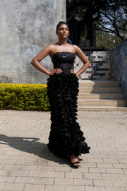 The Fama Strapless Top - Black
