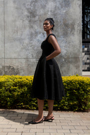 The Aurora Dress - Black Shimmer Scuba