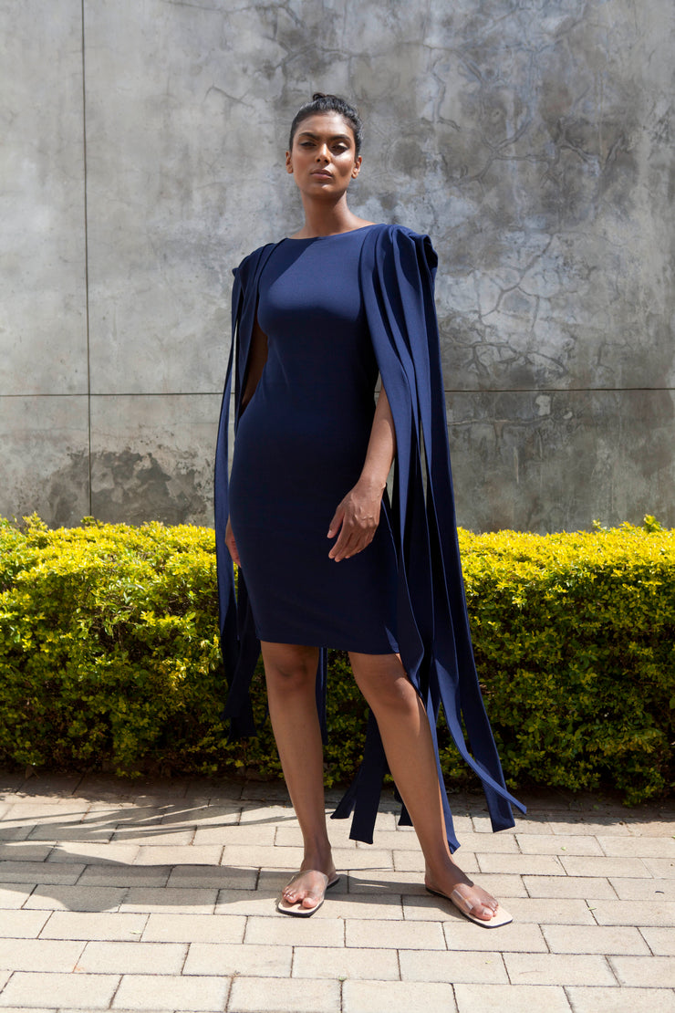 The Bellona Dress -Navy