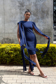 The Bellona Dress -Navy