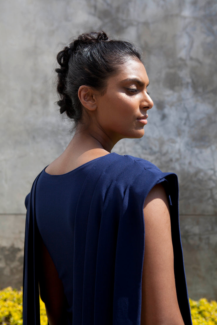 The Bellona Dress -Navy