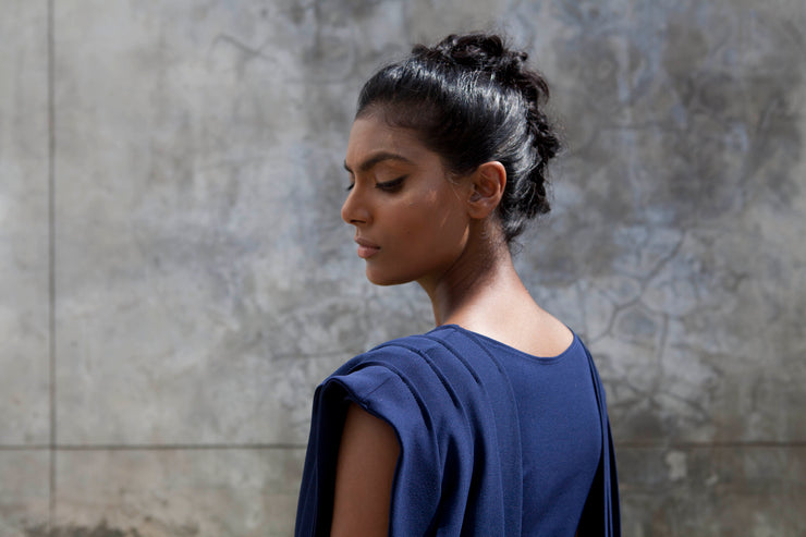 The Bellona Dress -Navy