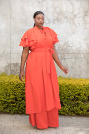 The Flounce Cover Up Orange