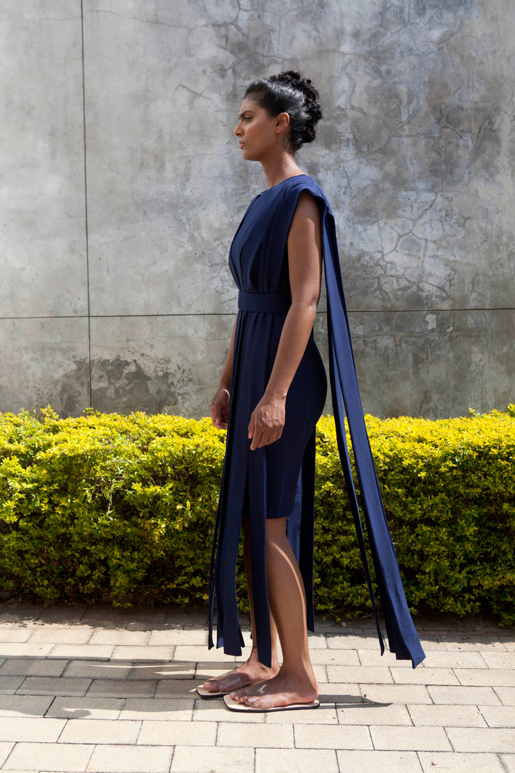 The Bellona Dress -Navy