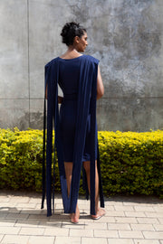 The Bellona Dress -Navy