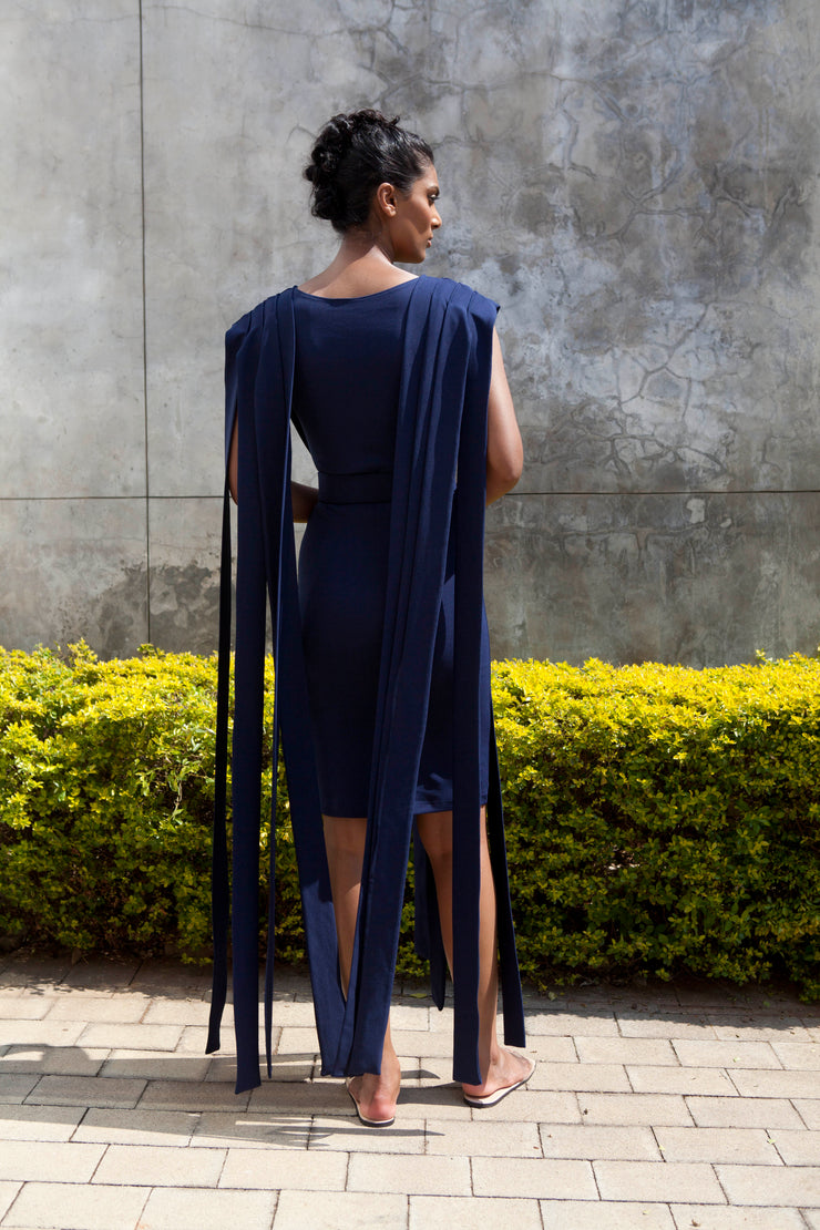 The Bellona Dress -Navy