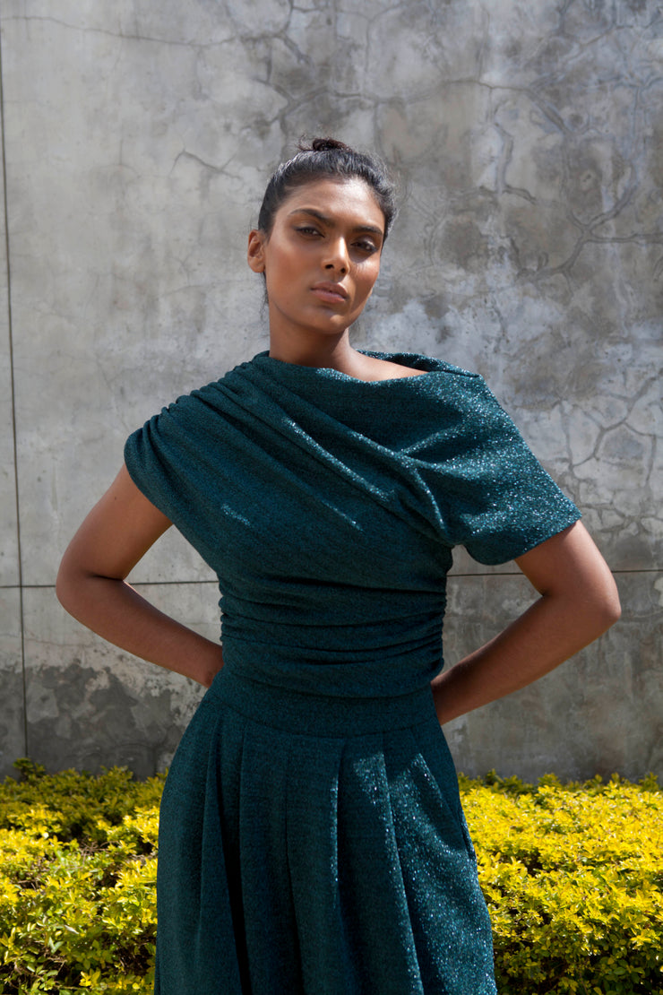 The Opis Top - Emerald Green
