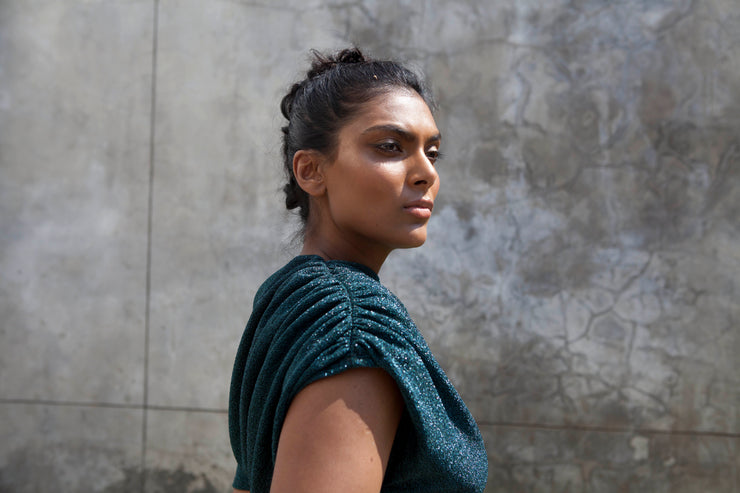 The Opis Top - Emerald Green
