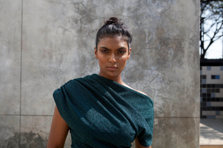 The Opis Top - Emerald Green
