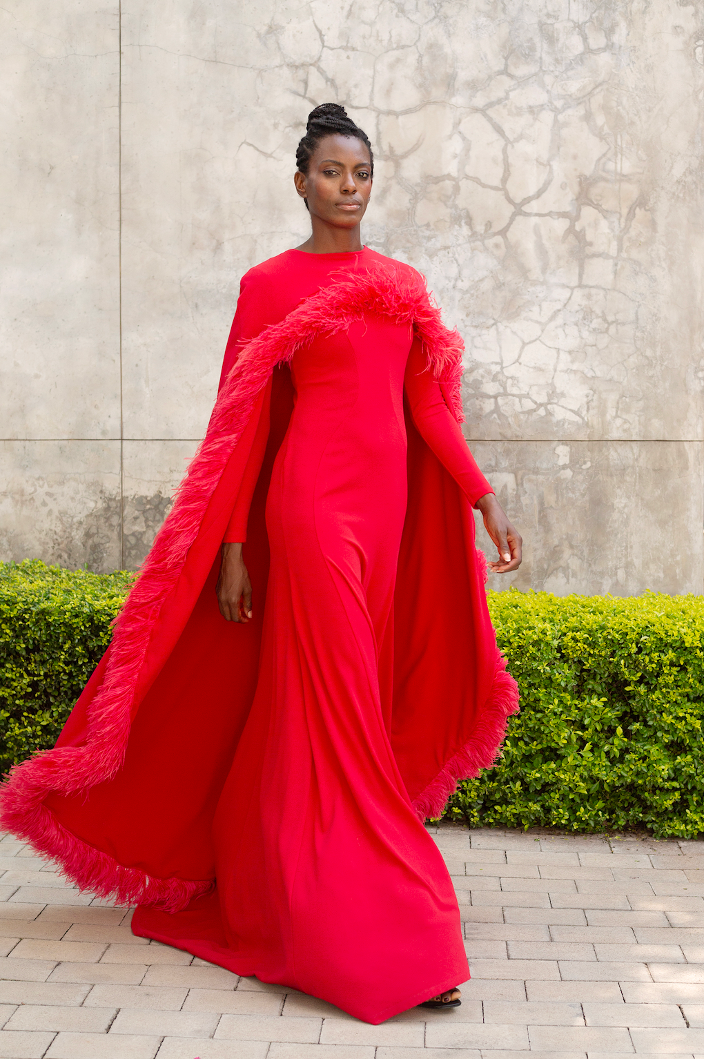 The Mantle Feather Dress
