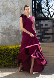 The Torrent Dress - Wine