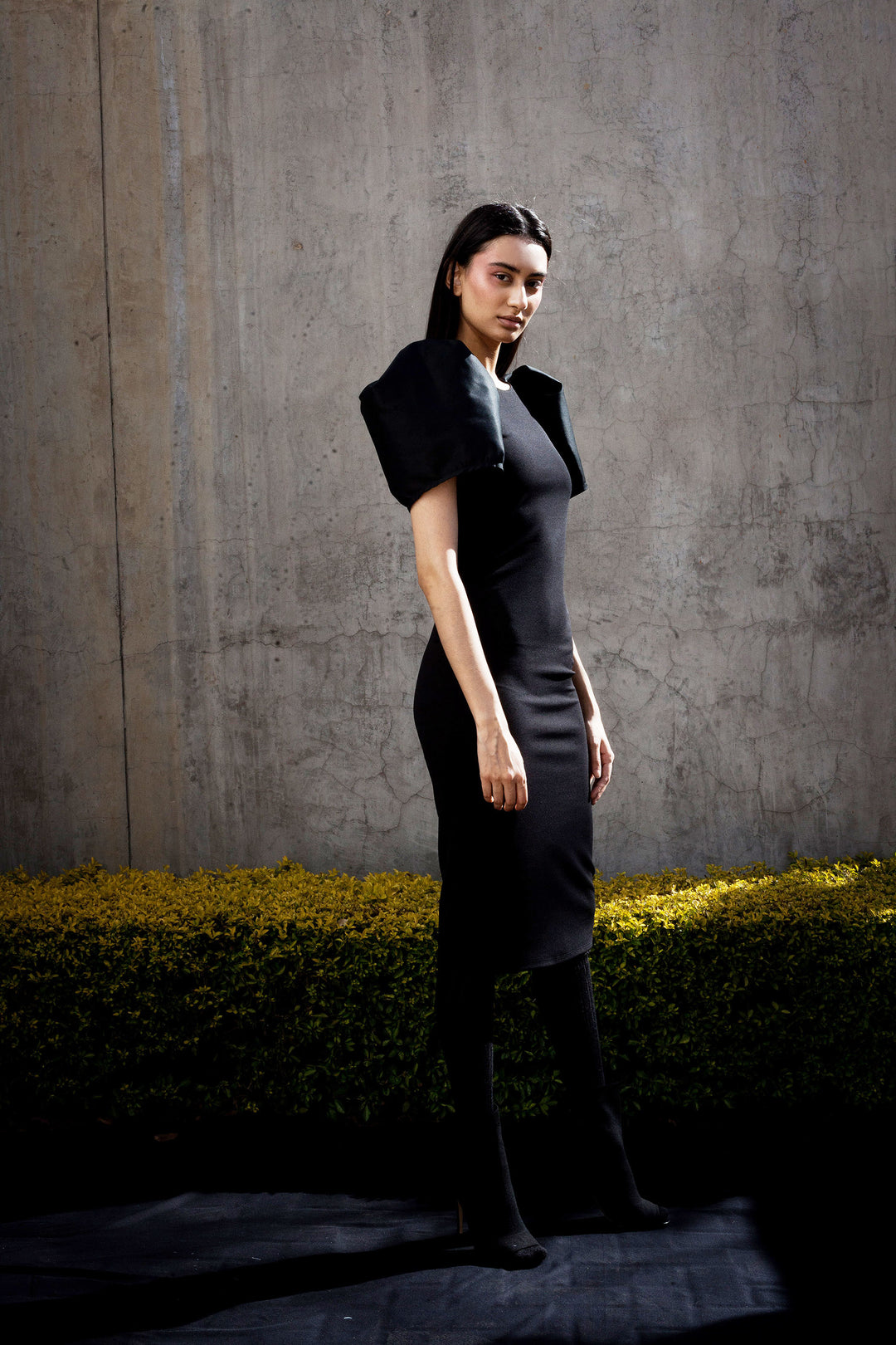 Black SILHOUETTE - Pencil Dress  ERRE Fashion