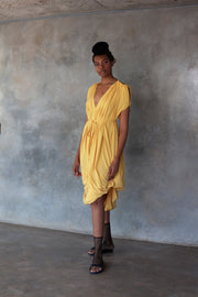 ERRE yellow Myri multiway dress