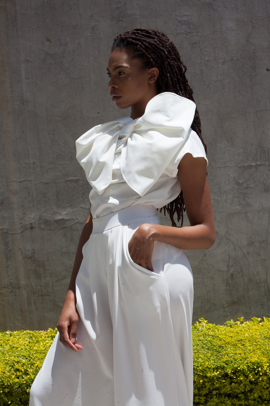 Ivory BEND - Bow top – ERRE Fashion