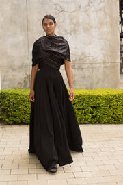Black Multi Way Drape Dress