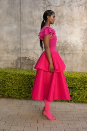 Hot Pink Double Circle Skirt