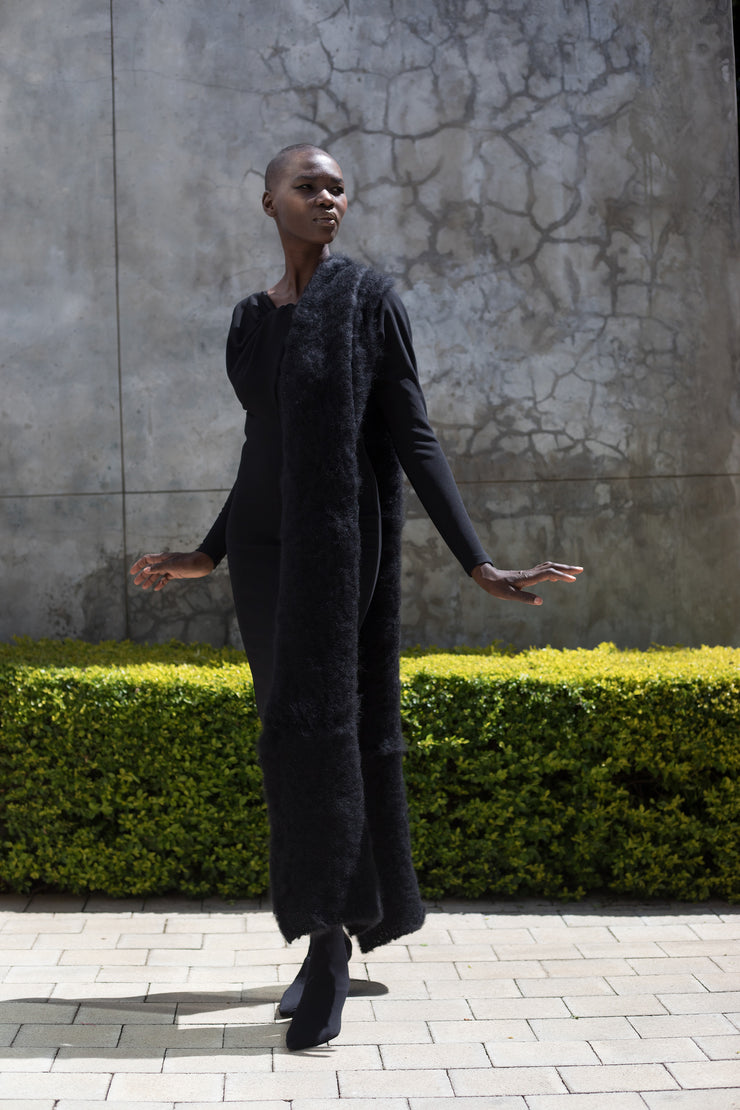 The MOHAIR Scarf - Black