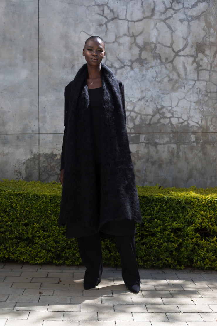 The CONNOISSEUR Mohair Cover-up - Black