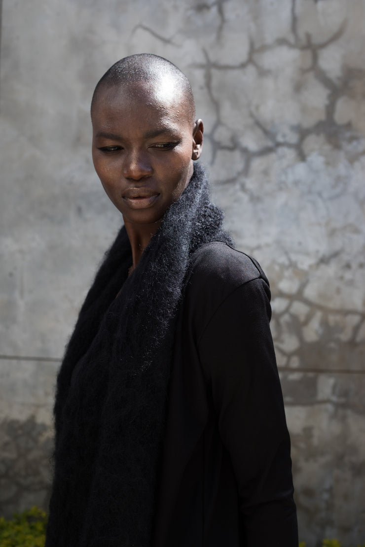 The CONNOISSEUR Mohair Cover-up - Black