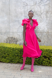 The FLOUNCE dress - Pink