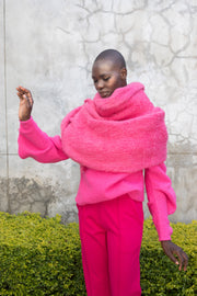 The MOHAIR Scarf - Pink