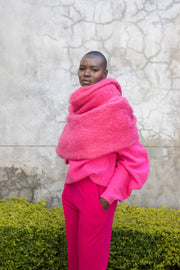The MOHAIR Scarf - Pink