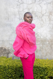 The MOHAIR Scarf - Pink