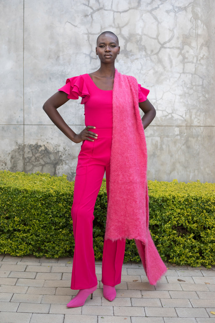 The MOHAIR Scarf - Pink
