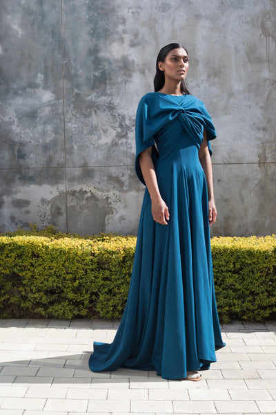 ERRE Moroccan Blue Twist Dress