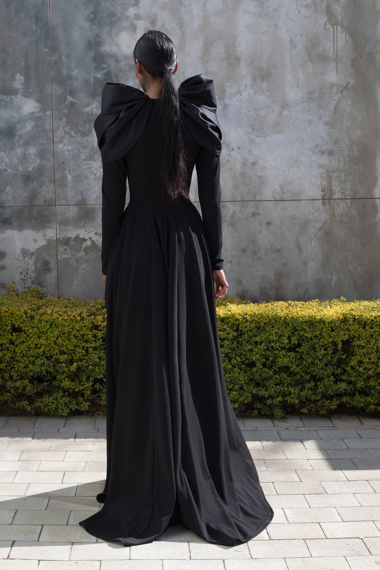 ERRE Black Calla Evening Dress