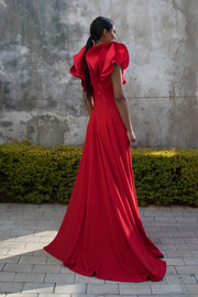 ERRE Red Flouce Dress
